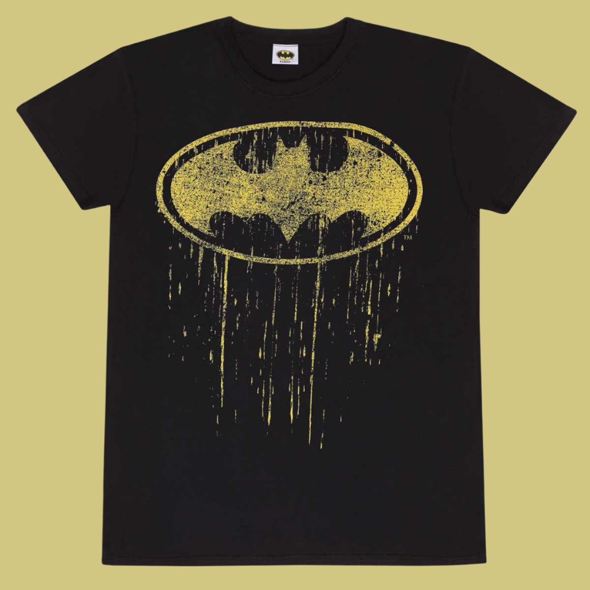 DC Comics Batman Painted Logo T Shirt Unisex