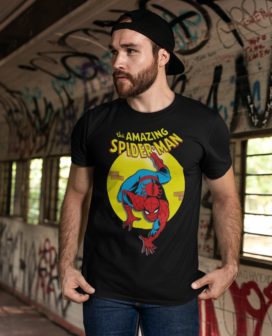 Marvel Comics The Amazing Spider-Man Comic Black T-Shirt