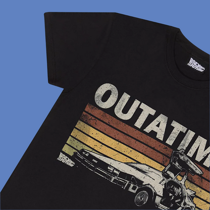 Retro Back To The Future Outatime T-shirt