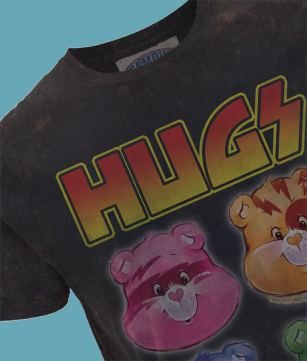 CAREBEARS HUGS Vintage Washed T-shirt by Famous Forever