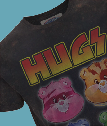 CAREBEARS HUGS Vintage Washed T-shirt by Famous Forever