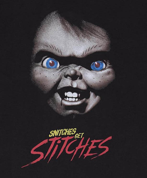 Childs Play Snitches Get Stitches Unisex T-Shirt