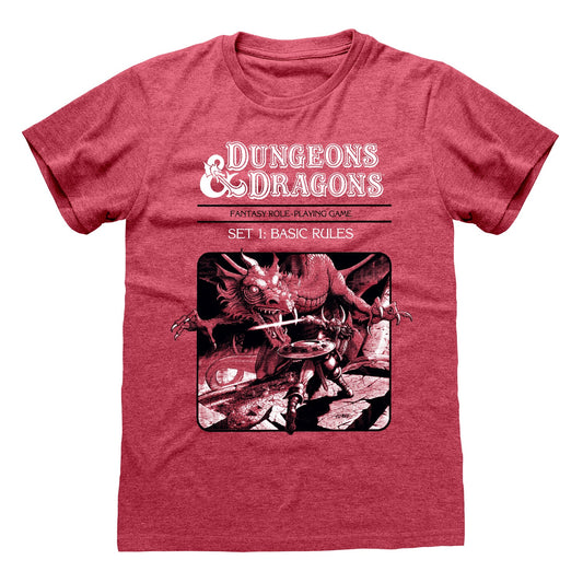 Dungeons And Dragons Vintage Heather Red T-Shirt