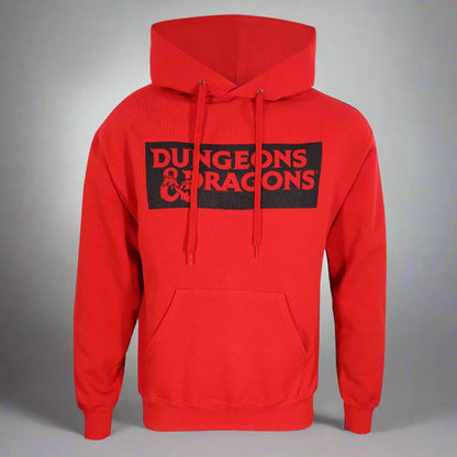 Dungeons And Dragons Logo Red Pullover Hooded Sweatshirt