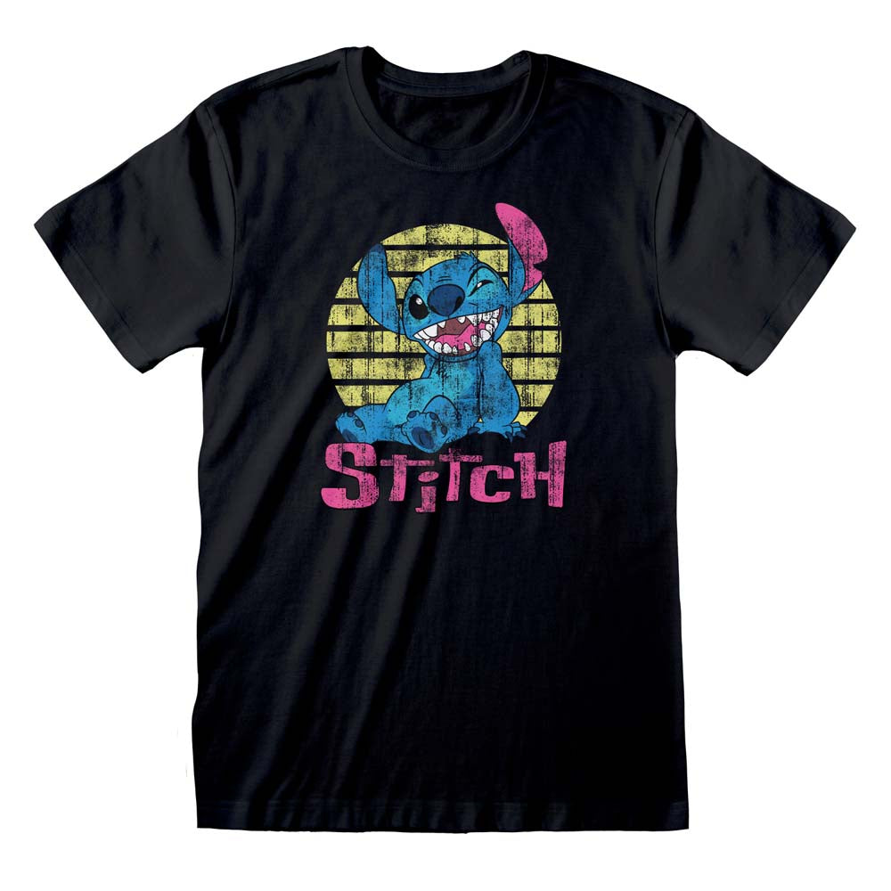 Lilo & Stitch Vintage Distressed Style Stitch T-Shirt - Women's