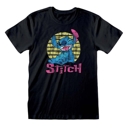 Lilo & Stitch Vintage Distressed Style Stitch T-Shirt - Men's/Unisex