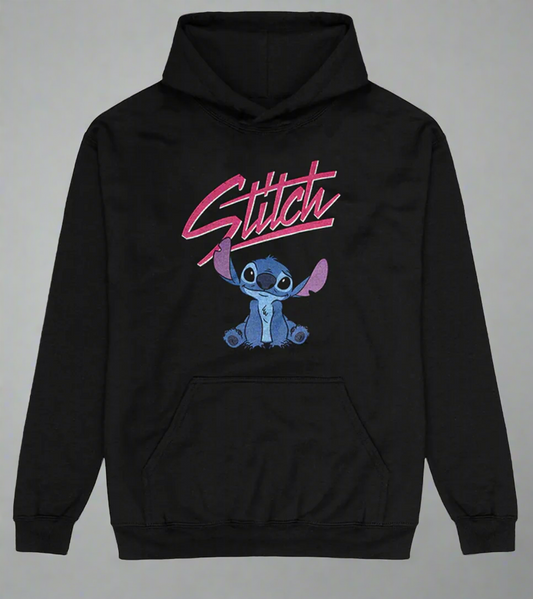 Disney Lilo And Stitch Script Unisex Pullover Hoodie