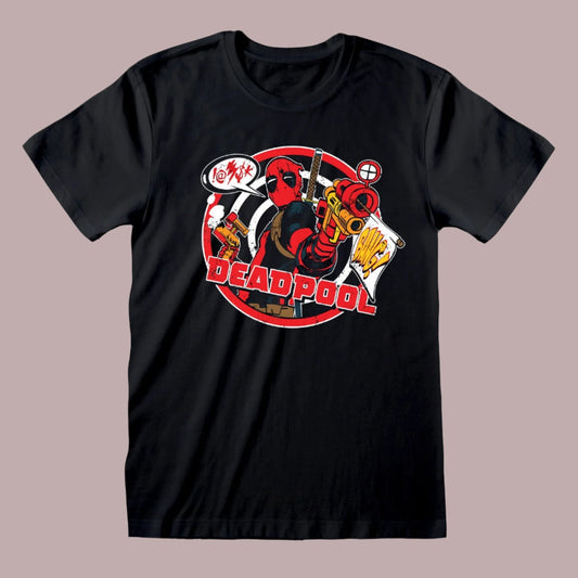 Marvel Comics Deadpool Badge T-Shirt