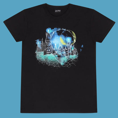 Harry Potter Wireframe Hogwarts T-Shirt