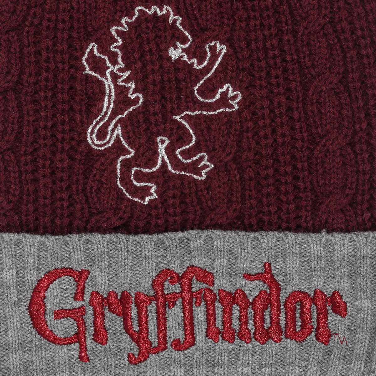 Harry Potter Gryffindor House Fur Pom Pom Beanie