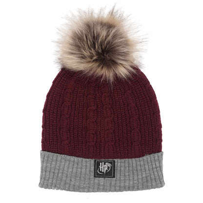 Harry Potter Gryffindor House Fur Pom Pom Beanie