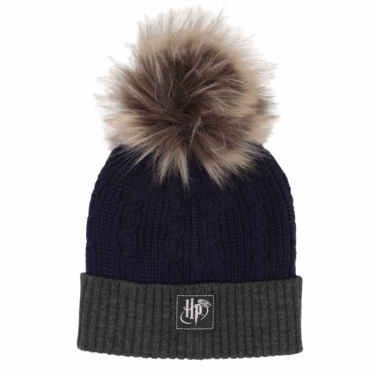 Harry Potter Ravenclaw House Fur Pom Pom Beanie