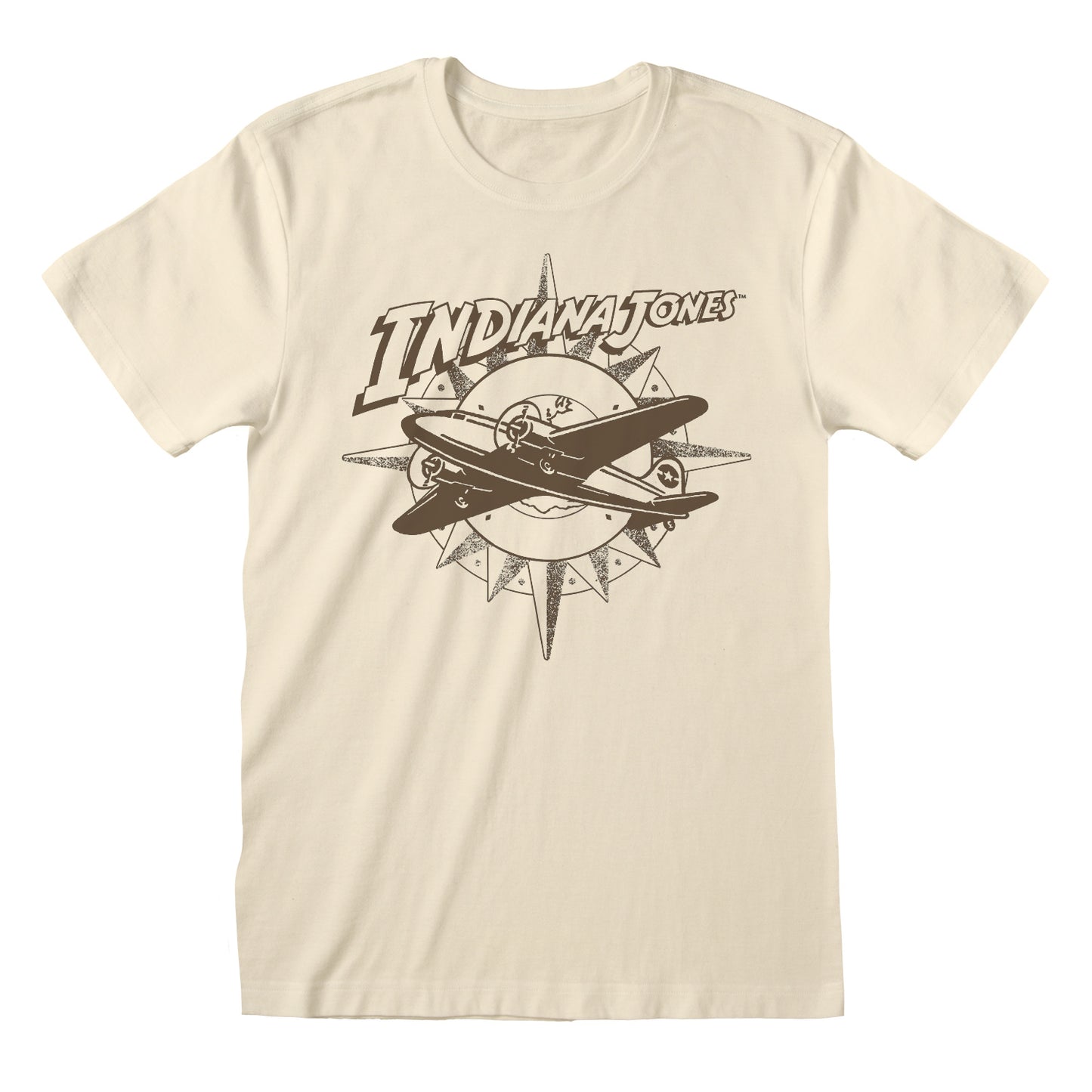 Indiana Jones Plane And Compass T-Shirt Unisex