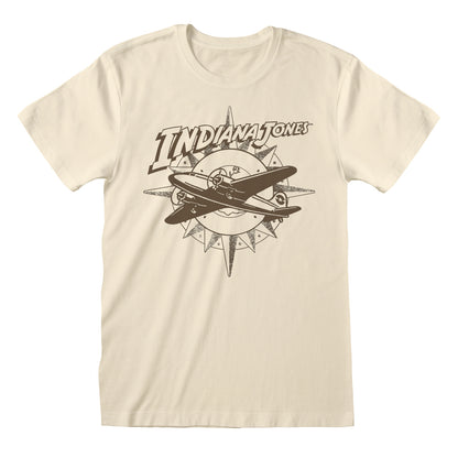 Indiana Jones Plane And Compass T-Shirt Unisex