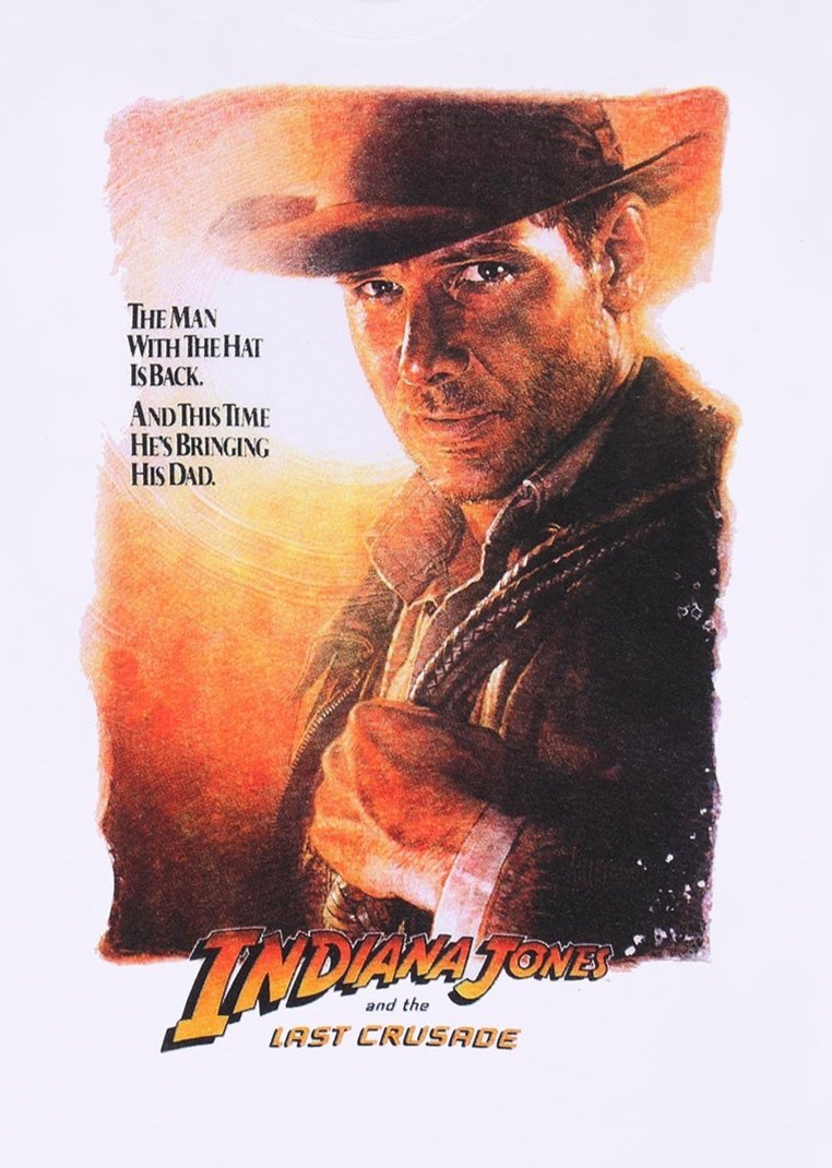 Indiana Jones The Last Crusade Poster T-Shirt