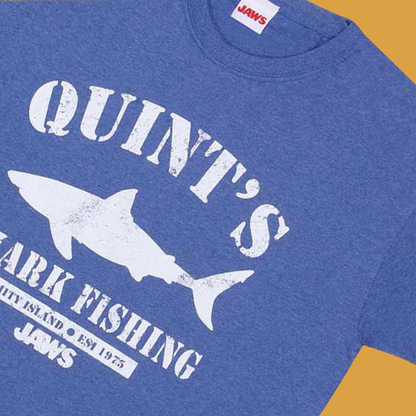 80s Movie Jaws - Quints Fishing T-Shirt - Men's/Unisex