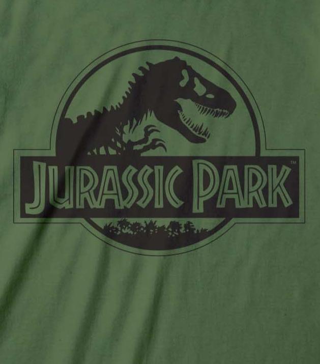 Jurassic Park Monochrome Logo T-Shirt