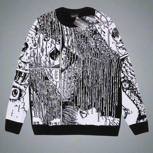 Junji-Ito - Face Melting - Knitted Jumper