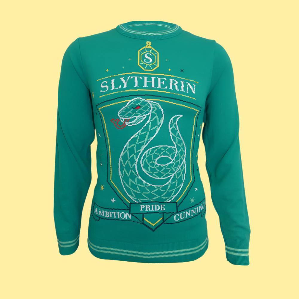 Harry Potter - Slytherin Snake Crest - Knitted Jumper