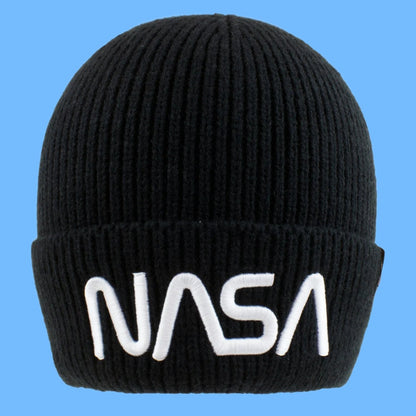 Officially Licensed NASA Worm Logo Beanie