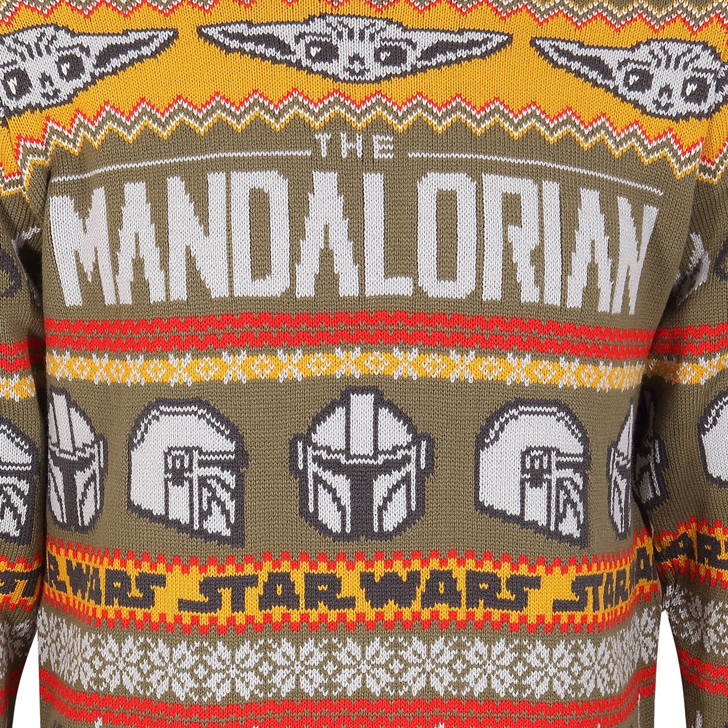 Star Wars: The Mandalorian Repeat - Christmas Knitted Jumper