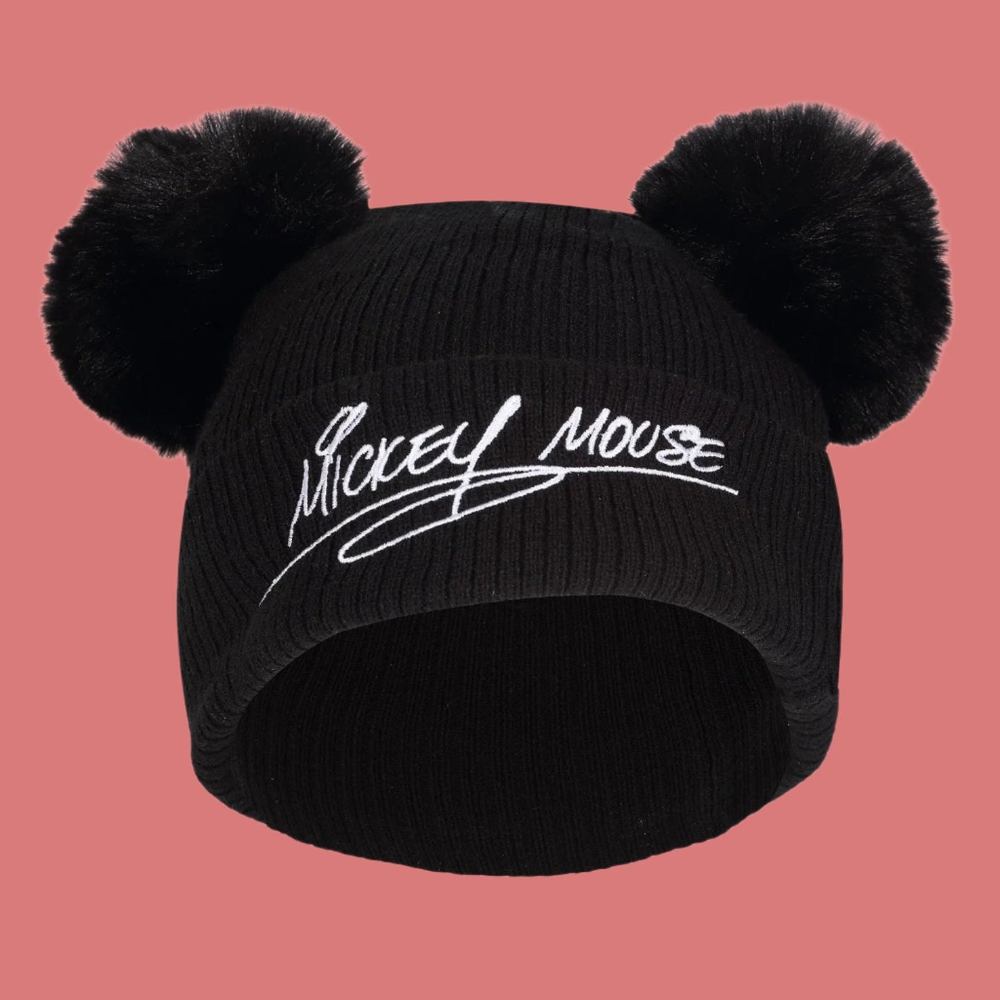 Mickey and Friends Double Pom Pom Beanie