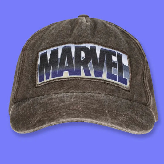 Marvel Comics Vintage Wash Logo Baseball Cap