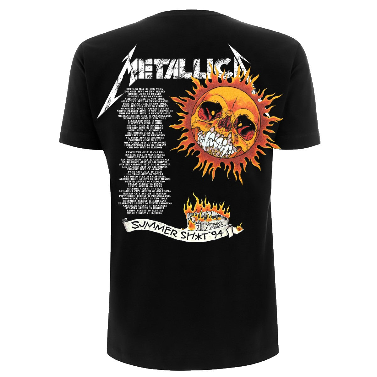 Metallica Flaming Skull Unisex T-Shirt