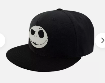 Disney - Nightmare Before Christmas - Jack Face Rubber Badge - Unisex Snapback Cap