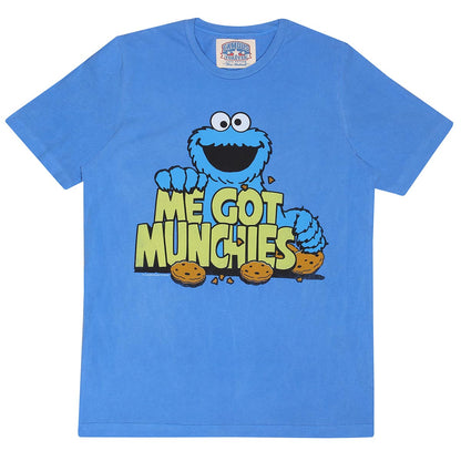 Sesame Street - Cookie Monster - Me Got Munchies Vintage Washed T-shirt by Famous Forever