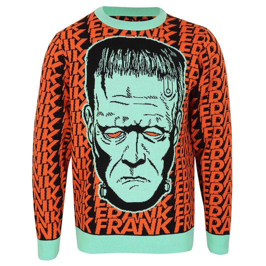 Universal Monsters - Frankenstein Head - Knitted Jumper