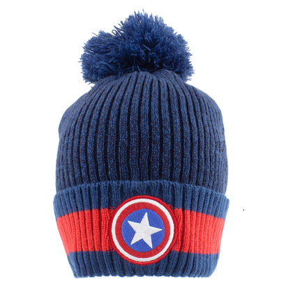 Marvel Captain America Logo Pom Pom Beanie