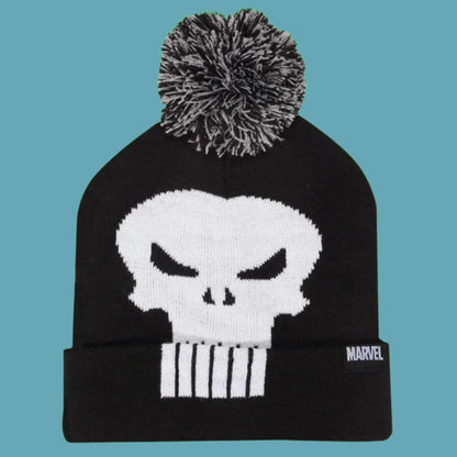 Marvel Comics Punisher Skull Pom Pom Beanie