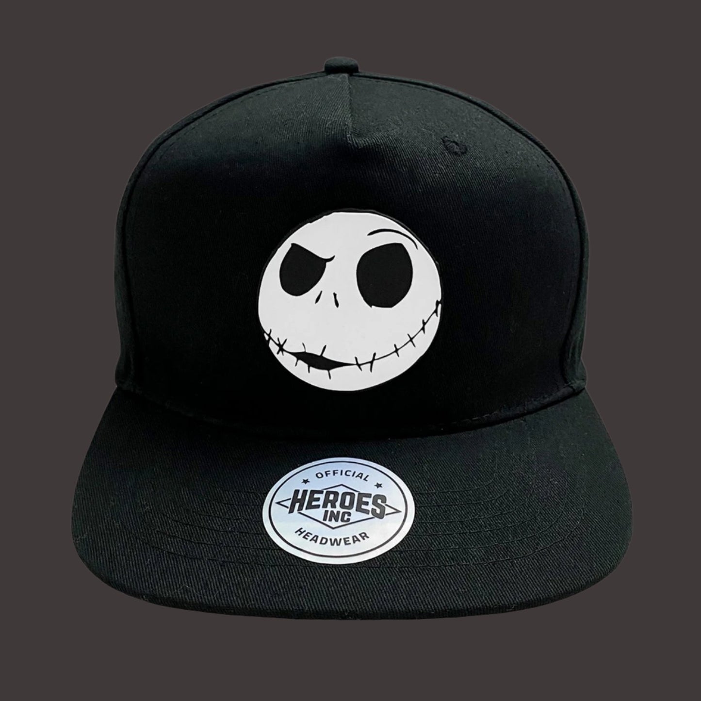 Disney - Nightmare Before Christmas - Jack Face Rubber Badge - Unisex Snapback Cap