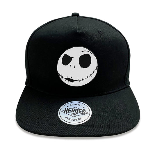 Disney - Nightmare Before Christmas - Jack Face Rubber Badge - Unisex Snapback Cap