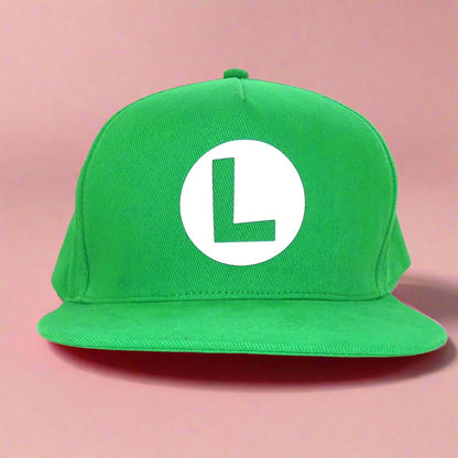 Nintendo Super Mario Luigi L Logo Unisex Adults Snapback Cap