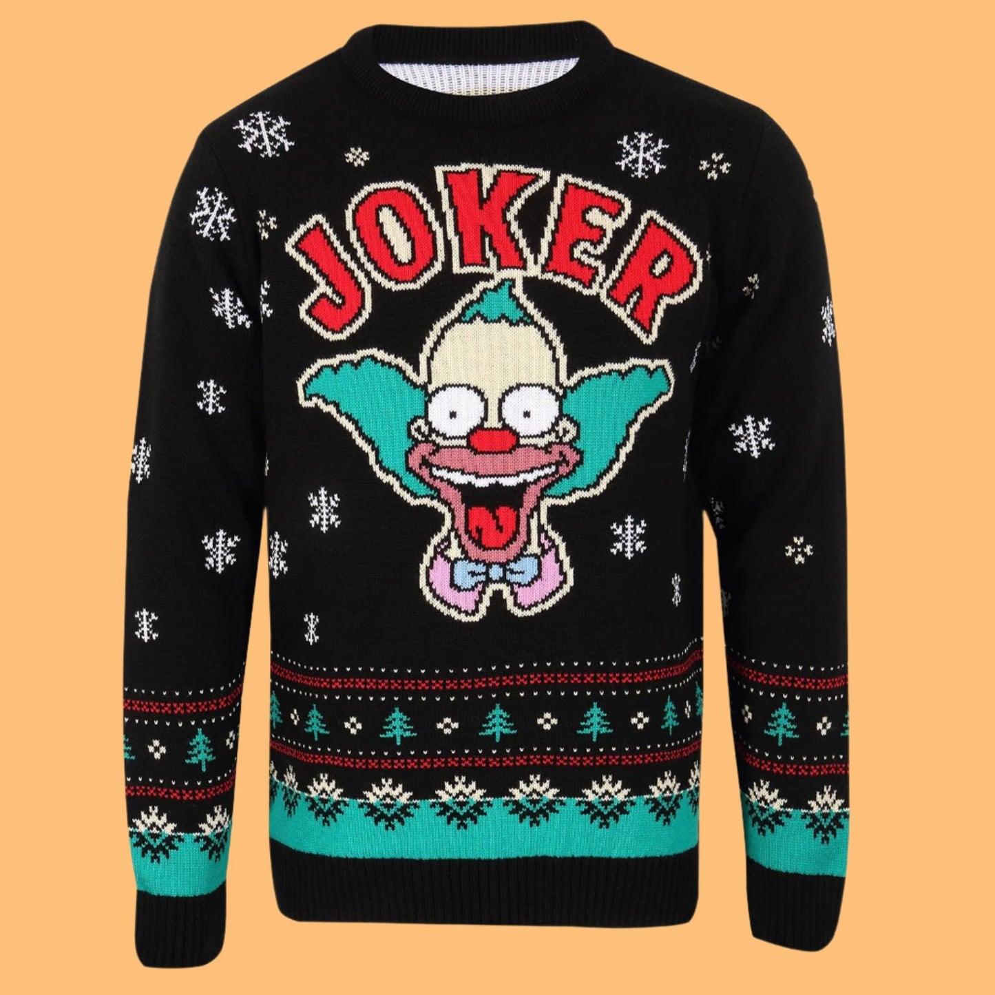 The Simpsons Krusty the Clown - Joker - Christmas Jumper