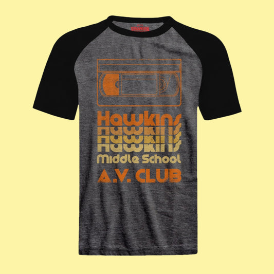 Stranger Things AV Club Raglan T-shirt