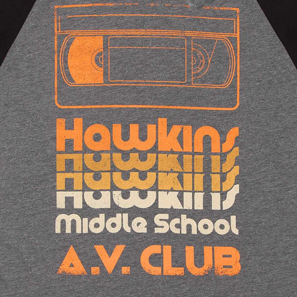 Stranger Things AV Club Raglan T-shirt