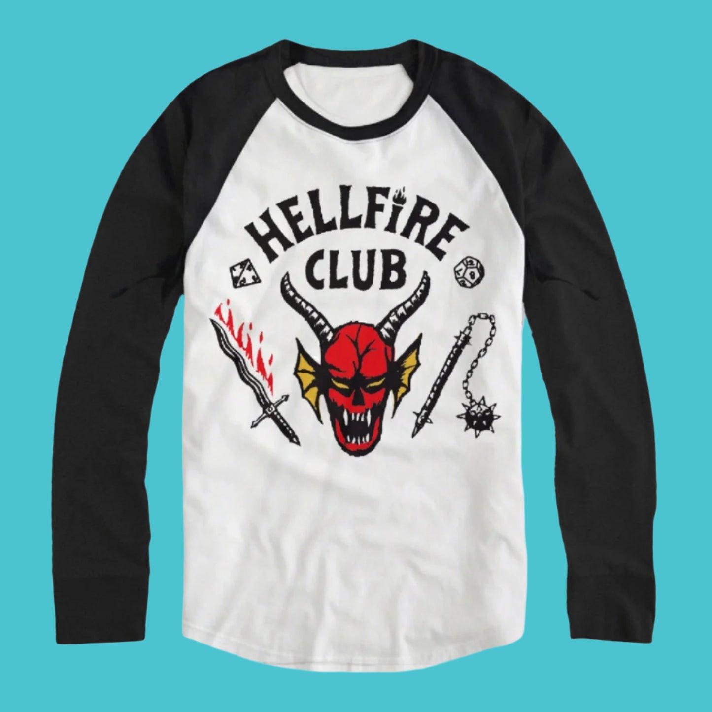 Stranger Things Hellfire Club Crest Baseball Shirt