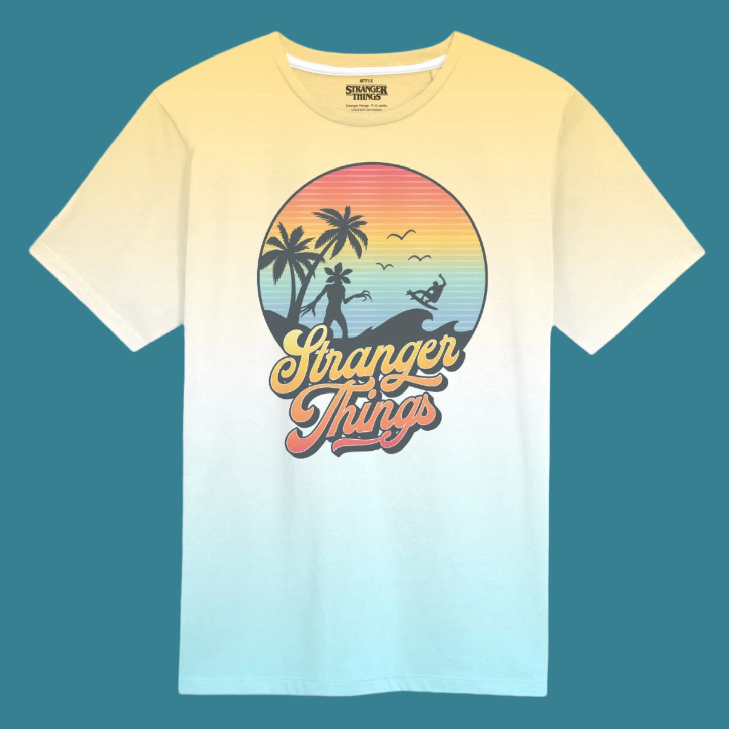 Stranger Things Sunset Circle Unisex T-Shirt