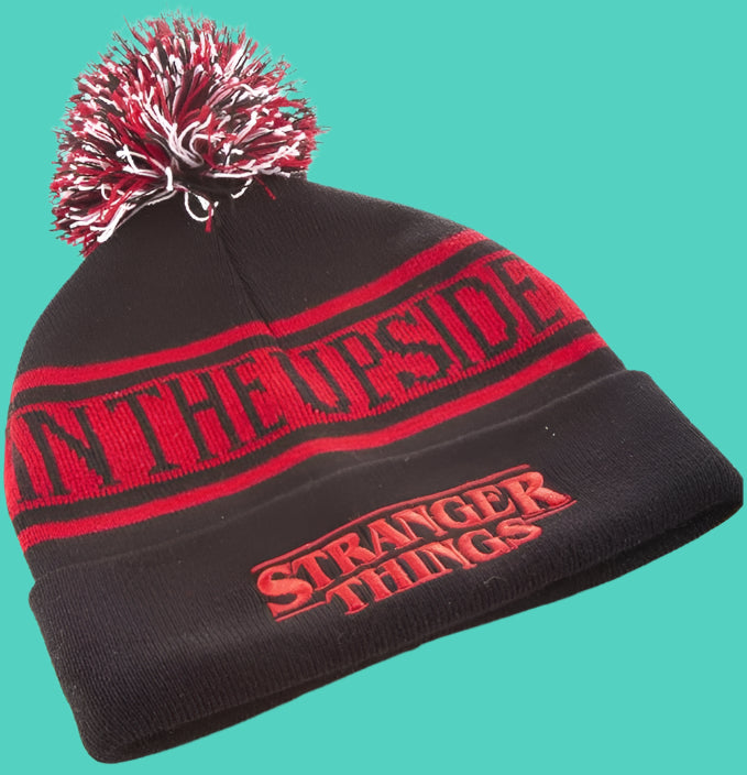 Stranger Things Upside Down Pom Pom Beanie