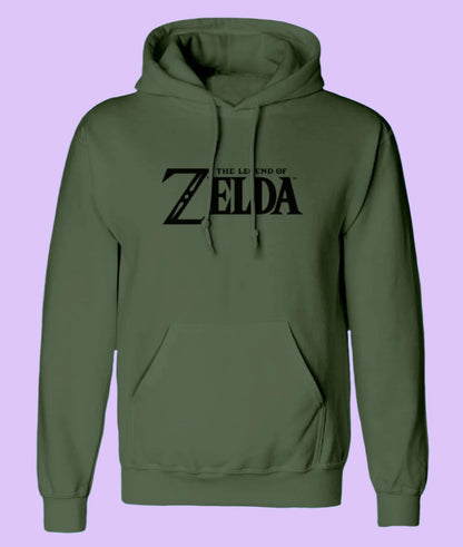 The Legend Of Zelda Logo And Shield Pullover Hoodie