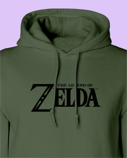 The Legend Of Zelda Logo And Shield Pullover Hoodie