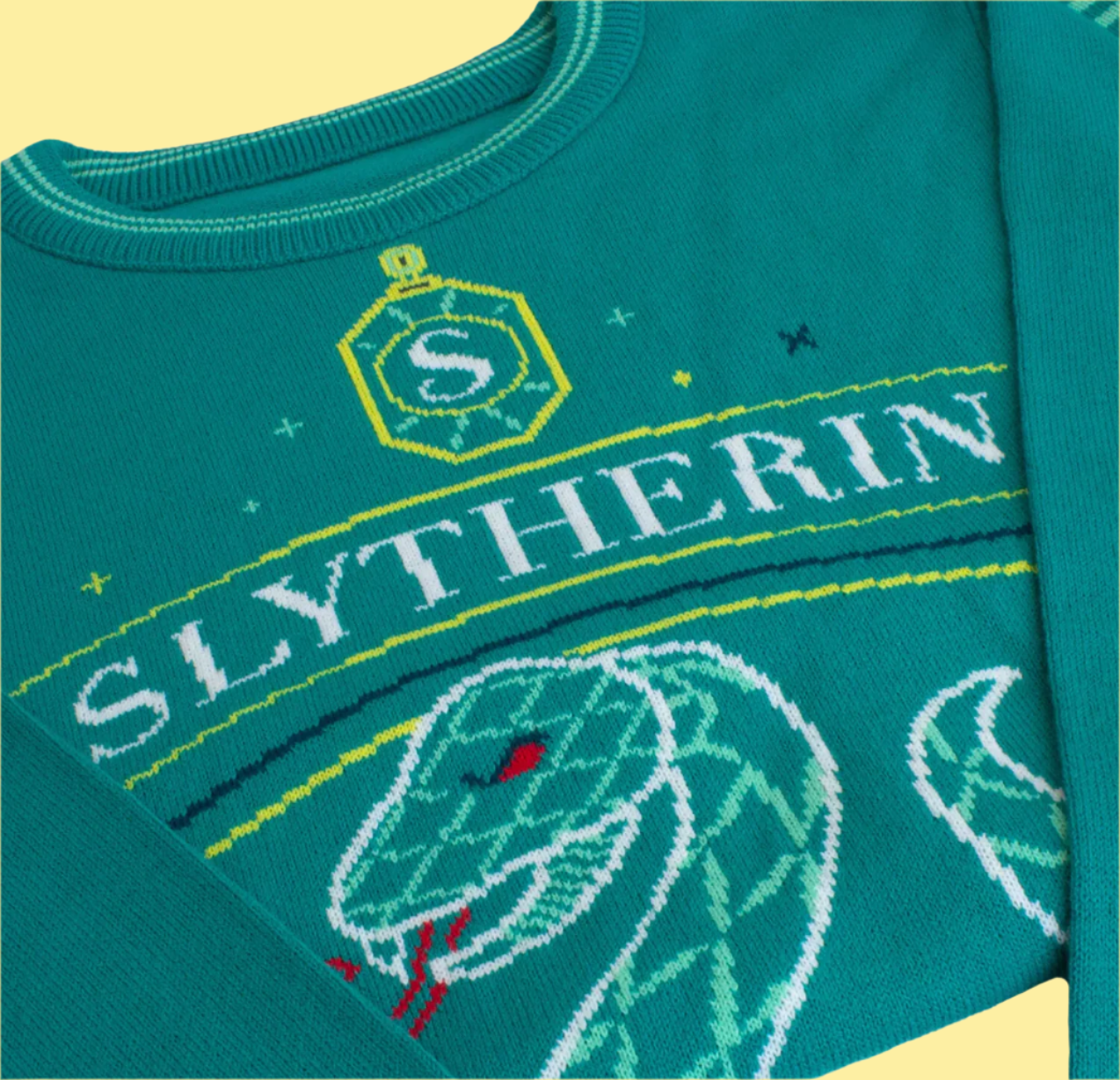 Harry Potter - Slytherin Snake Crest - Knitted Jumper