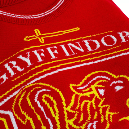 Harry Potter - Gryffindor Lion Crest - Knitted Jumper