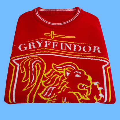 Harry Potter - Gryffindor Lion Crest - Knitted Jumper