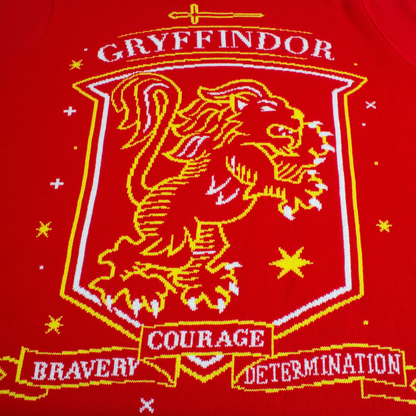 Harry Potter - Gryffindor Lion Crest - Knitted Jumper