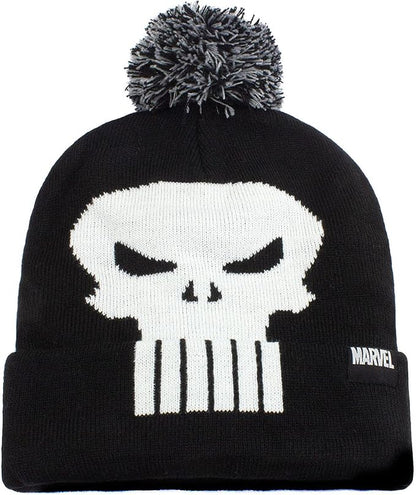 Marvel Comics Punisher Skull Pom Pom Beanie