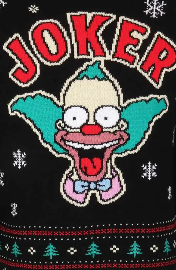 The Simpsons Krusty the Clown - Joker - Christmas Jumper